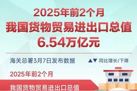 前两个月我国货物贸易进出口总值6.54万亿元 出口规模创历史同期新高图片