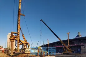济南站北站房桩基施工全部完成 工程建设稳步推进图片