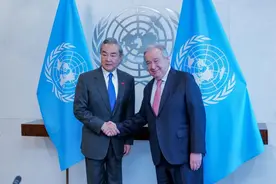王毅会见联合国秘书长古特雷斯图片