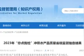 【山东】2023年“你点我检”冲锋衣产品质量省级监督抽查结果图片