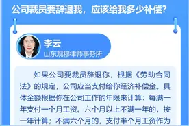 闪电律解·每周精选问答㉔丨被公司裁员，经济补偿金如何计算？闪电律师团在线答疑图片