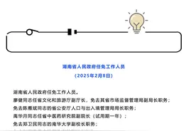 湖南省人民政府任免工作人员图片