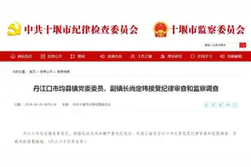 湖北丹江口市均县镇党委委员、副镇长尚定玮被查并被采取留置措施图片