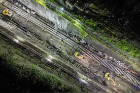 成渝中线高铁引入重庆北站工程完工，渝怀铁路恢复双线通车图片