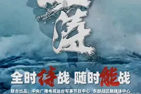 头枕波涛执戈仗剑、倚待长空彻旦秣马，东部战区发布组合海报图片