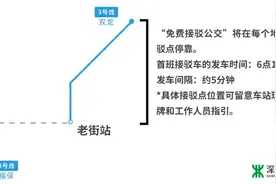深圳地铁3号线周日运营有调整！出行请注意图片