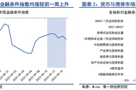 银行间市场资金面持续紧张，A股融资余额反弹 | 第一财经研究院中国金融条件指数周报图片