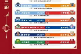 收藏！2025中超赛程出炉！图片