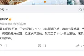 专家解读“深航客机因客舱冒烟返航”：烟雾通常来自行李，逃生滑梯使用一次10多万元图片