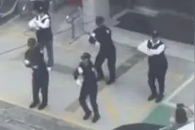 台中警察跳“科目三” 岛内网友：跳的很棒图片