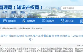 关于广东省佛山市陶瓷片密封水嘴产品质量监督抽查情况的通告（2023年第44号）图片