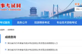 2025年湖北省考笔试成绩发布图片