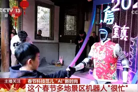中国年遇上“科技范儿” 这个春节多地景区机器人“很忙”图片