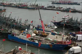 山东荣成：海成渔港加大管控，保障伏季休渔期船只有序停靠图片