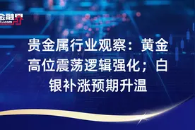 贵金属行业观察：黄金高位震荡逻辑强化；白银补涨预期升温视频封面