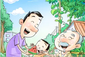 （图表·插画）父亲节丨父子情图片