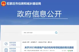 石家庄市住房和城乡建设局关于2023年房地产估价机构专项检查的情况通报图片