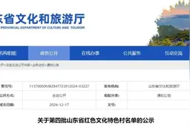 潍坊6个，第四批山东省红色文化特色村名单公示图片