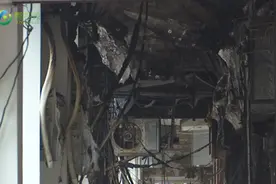 走访海口解放东路临街铺面火灾现场：墙体焦黑 起火原因正在调查图片