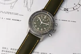 宝珀Blancpain推出空军司令系列飞返计时码表42毫米和36毫米绿盘限量版图片