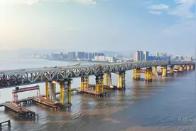 浙江永宁大桥合龙图片