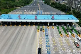 山东省车流量最大，青岛东收费站数字化改造升级项目竣工图片