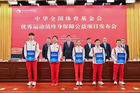 “优秀运动员终身保障公益项目”在京发布图片