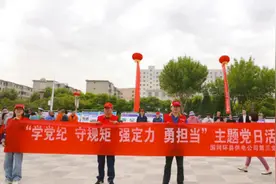 国网庆阳供电公司：开展“学党纪 守规矩 强定力 勇担当”主题党日活动暨2024年“安全生产月”咨询日活动图片