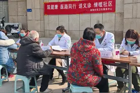西安浐灞国际港开展爱心义诊进社区活动图片