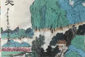 绘画《三月桃花天》｜烟台中小学生“才艺秀”作品选登图片