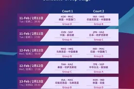 2025亚团赛小组赛对阵出炉！国羽首战新加坡图片