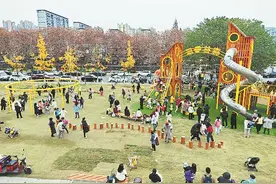 家门口的儿童游乐园建起来了图片