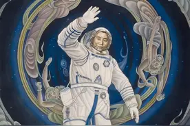 孙元亮评王德舜画作《飞天圆梦》：是金子总会发光图片