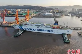 浙江台州大麦屿港——台湾基隆海上货运航线正式恢复图片