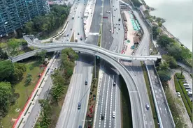 国内首例快速路主辅道全部下沉工程  深圳滨海大道（总部基地段）交通综合改造工程主线通了图片