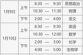 北京：2025年第一次普通高中学业水平合格性考试1月9日至11日进行图片
