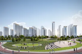 海口江东新区在建最大安居房项目首栋封顶 今年全市计划配售7个安居房项目图片