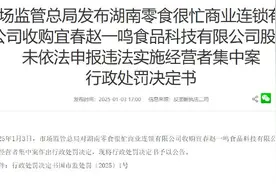 海量财经丨“零食很忙”收购赵一鸣行为被罚175万元 合并未对市场造成不良影响图片