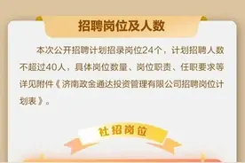 约40人！济南这家市属国有企业公开招聘了图片