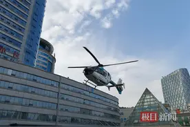 48分钟200多公里，十堰人医直升机跨省救援河南南阳危重患儿图片