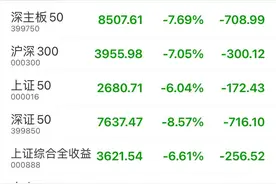 A股收盘：上证指数跌6.62%，深证成指跌8.15%图片