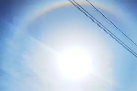 今天的太阳“自带光环”！上海天空出现美丽日晕，你看到了吗？图片