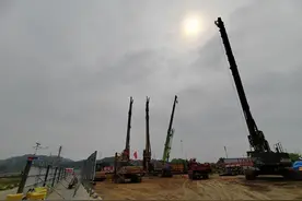漳汕高铁首座开工桥梁在潮州饶平动工图片