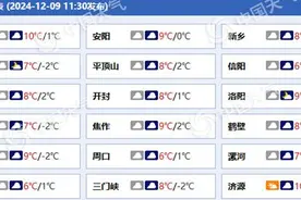 河南今夜到明天将现雨雪天气 部分县市有雨夹雪或小雪图片