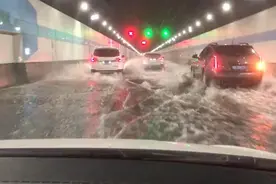 汕头海湾隧道出现积水？官方：系消防管道破裂涌水，已抽排完毕恢复通行图片
