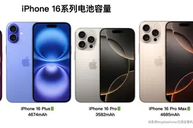【苹果】iPhone16系列电池容量出炉 Plus/ProMax续航实测更新图片