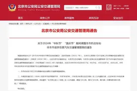 中秋、国庆假期期间：北京机动车尾号不限行图片