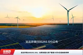 远达环保(600292.SH)：拟筹划重大资产重组10月8日起继续停牌视频封面