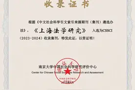集刊动态｜《上海法学研究》入选为CSSCI（2023-2024）收录集刊图片