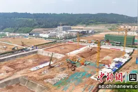 绵阳游仙：核医疗健康产业园项目建设正酣图片